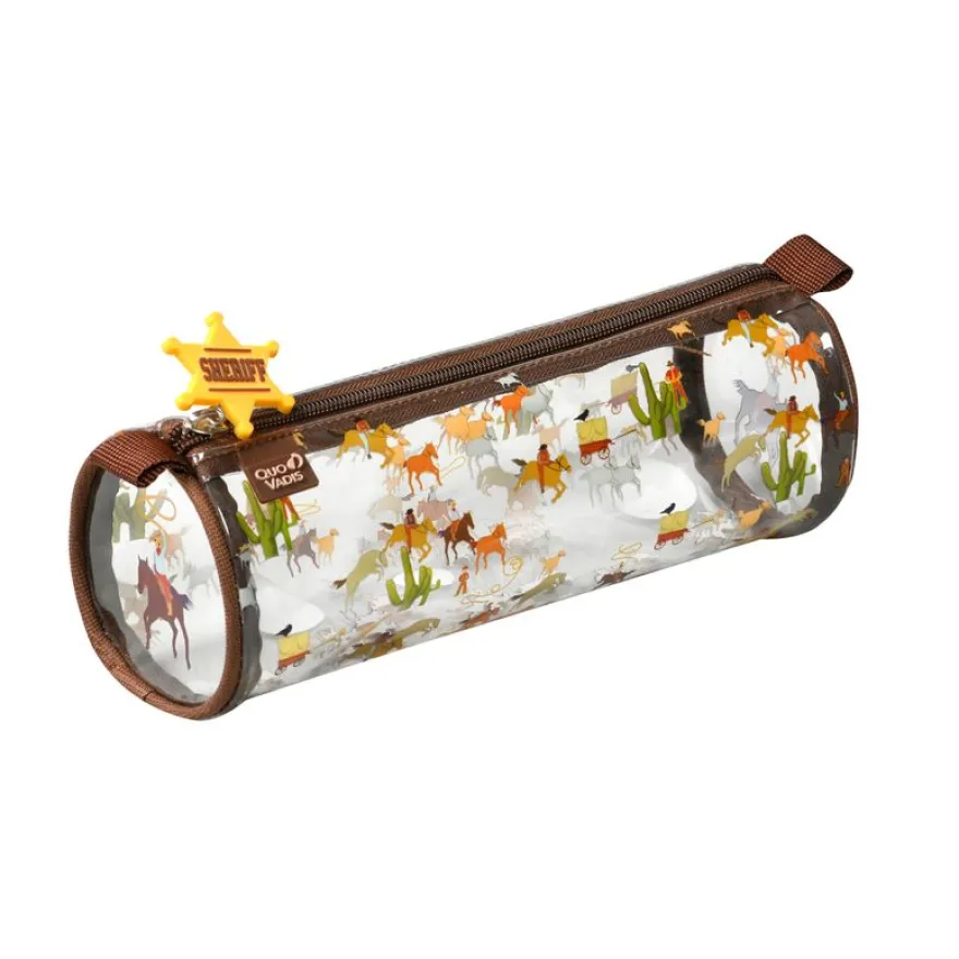 Quo Vadis - Trousse scolaire - Ronde - Louise & Arthur - 23x8x8 cm - 1 compartiment(s)
