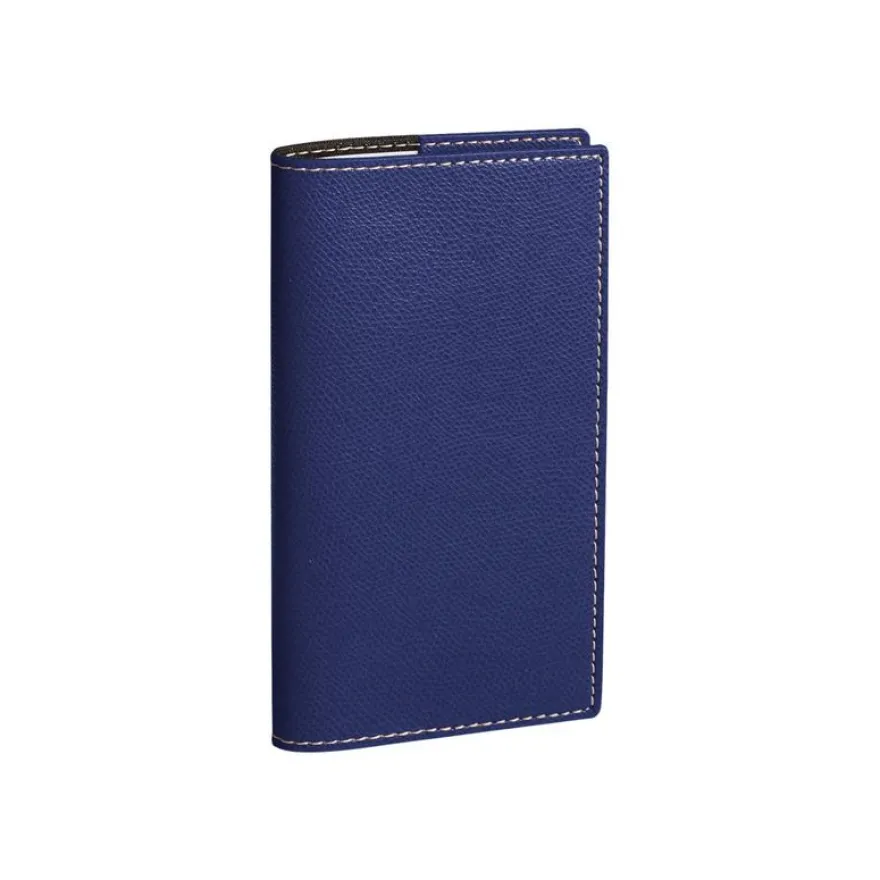 Quo Vadis Club 17 - Répertoire carnet d'adresses 8,8 x 17 cm - ligné - bleu