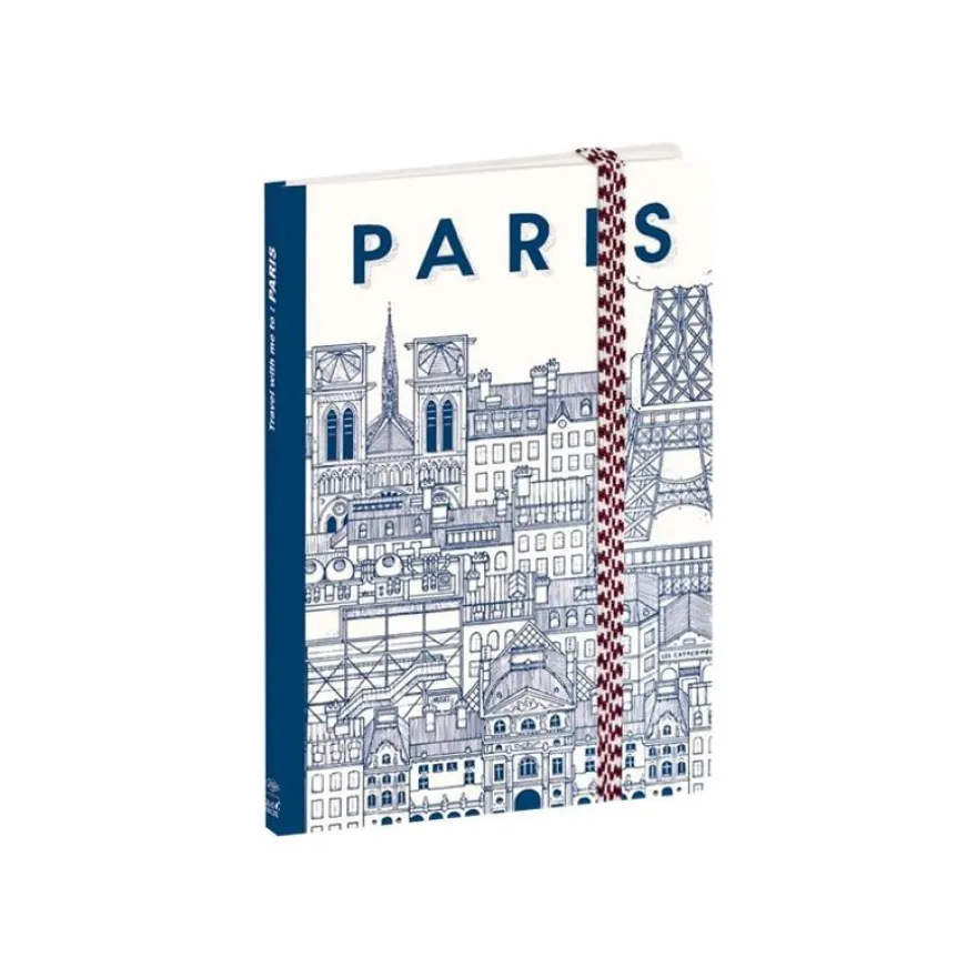 Quo Vadis Doctor Paper - Carnet de notes à élastique 10 x 15 cm - ligné - Paris