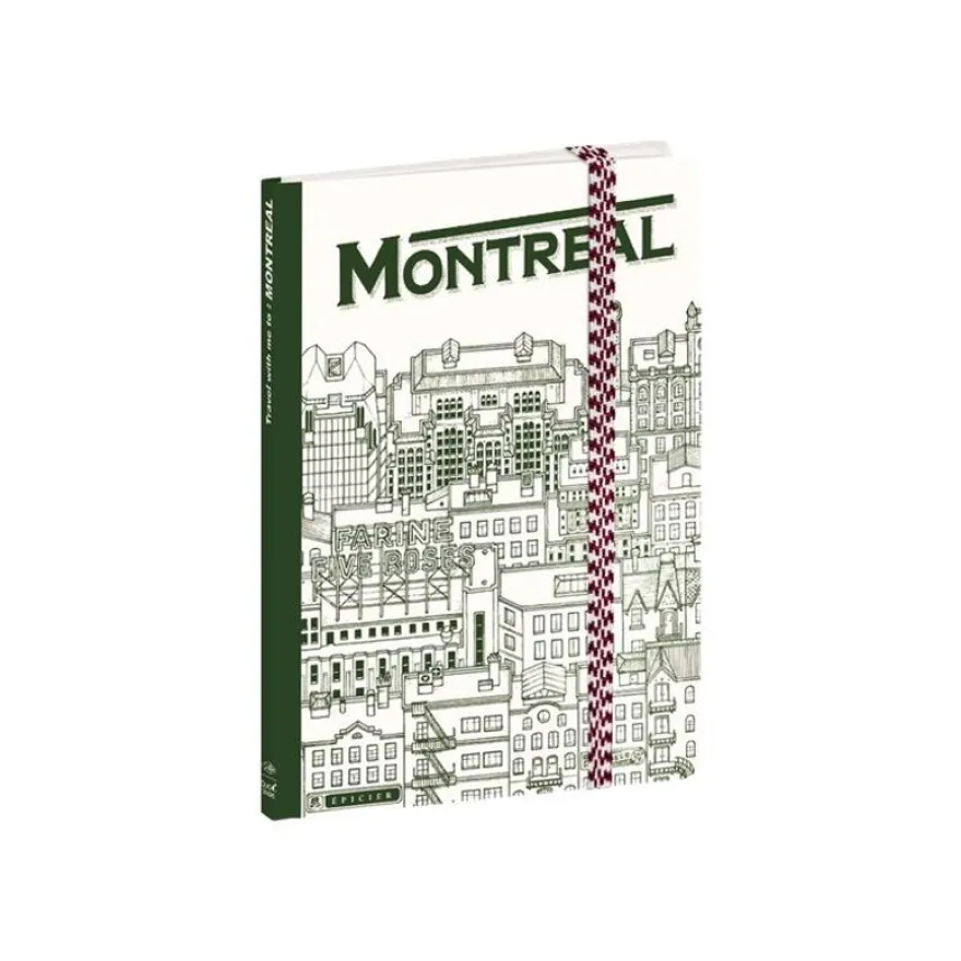 Quo Vadis Doctor Paper - Carnet de notes à élastique 10 x 15 cm - ligné - Montréal