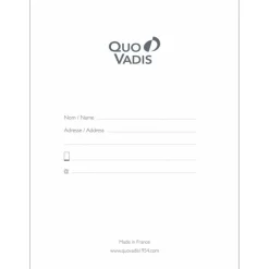Quo Vadis M.Fournier - Carnet de notes - 15 x 21 cm - paon