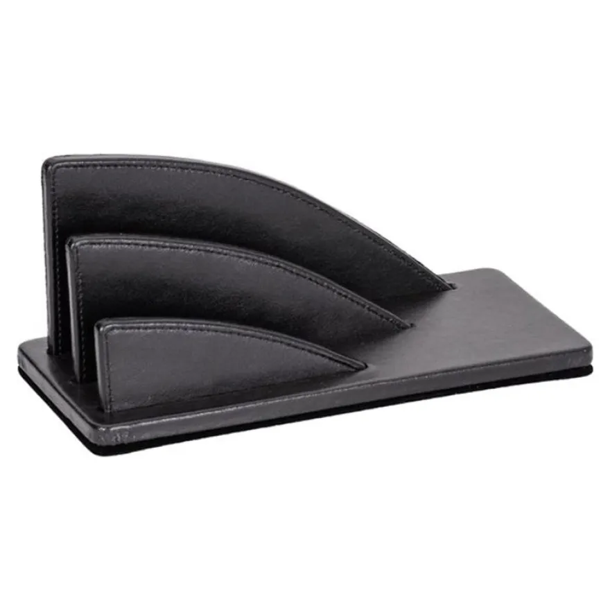 Quo Vadis Satiny - Trieur éventail 2 compartiments - 23,5 x 10 cm - noir