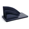Quo Vadis Satiny - Trieur éventail 2 compartiments - 23,5 x 10 cm - bleu marine