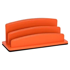 Quo Vadis Satiny - Trieur demi-rond 2 compartiments - 26 x 10,5 cm - orange