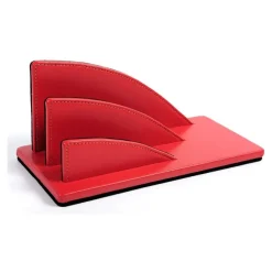 Quo Vadis Satiny - Trieur éventail 2 compartiments - 23,5 x 10 cm - rouge