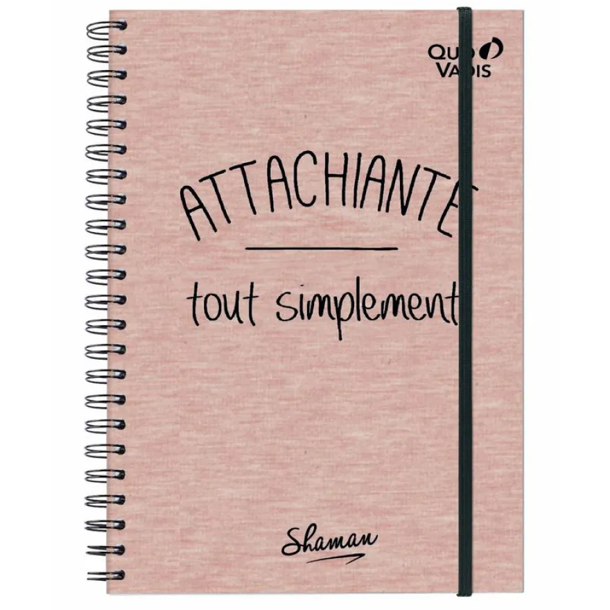 Quo Vadis Shaman - Carnet de notes à élastiques A5