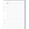 Quo Vadis Timer 17 - Recharge pour organiseur - 10 x 17 cm - fiches de notes blanches