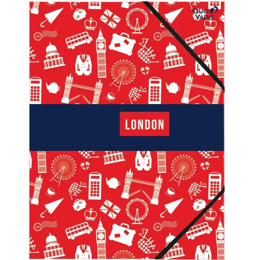 Quo Vadis Union Jack - Chemise à élastiques A4