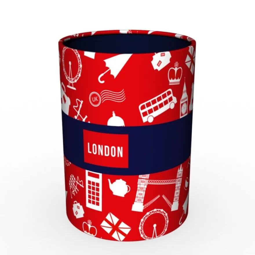 Quo Vadis Union Jack - Pot à crayons métallique