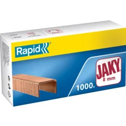 Rapid - Boîte de 1000 Agrafes JAKY 8 - cuivrées