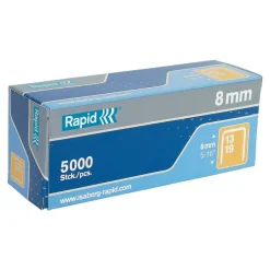 Rapid - Boîte de 5000 Agrafes N°13 (13/4mm) - acier galvanisé - pour cloueur