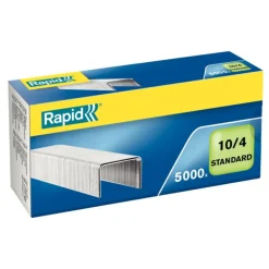 Rapid - Boîte de 5000 Agrafes N°10 (10/4mm) - jusqu'à 10 feuilles - acier galvanisé
