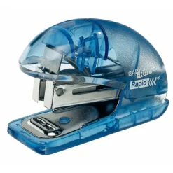 Rapid - Mini Agrafeuse Baby-Ray bleu - capacité de 10 feuilles - agrafes 24/6 ou 26/6