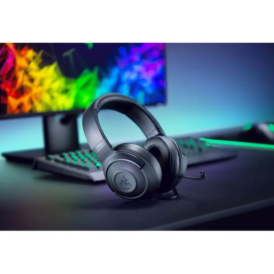 Razer Kraken X Lite - Casque gamer filaire avec micro - noir
