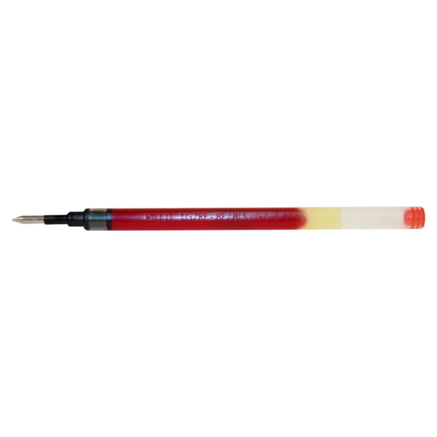 Recharge d'encre gel rouge Pilot BLS-G2 0,7 mm – Compatible avec stylos G-2, B2P Gel, G-Knock et G2 Limited