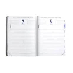 Recharge papier recyclé pour agenda - 1 jour par page - 12 mois - 12 x 17 cm - Exacompta
