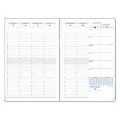 Recharge pour agenda SAS 20 Visuel 7 - 1 semaine sur 2 pages - 15 x 21 cm - Exacompta