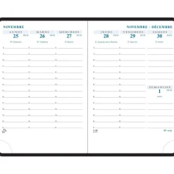 Recharge pour agenda SAS 15 Agora - 1 semaine sur 2 pages - 10,5 x 15,5 cm - Exacompta
