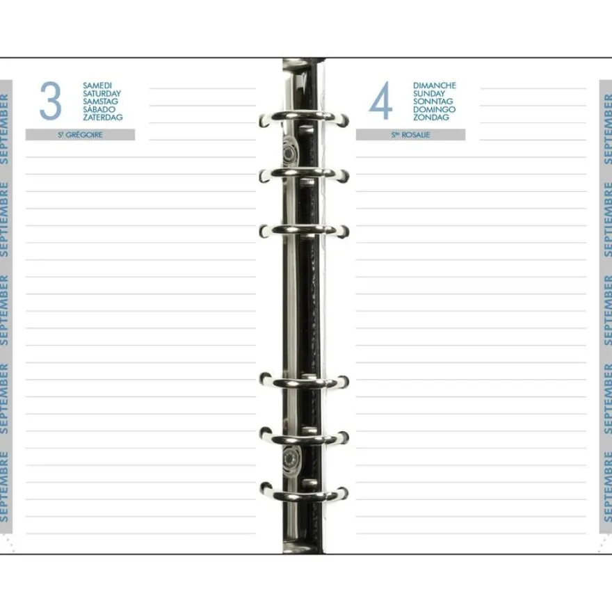 Recharge pour organiseur Exatime 17 - Septembre à Septembre - 1 jour par page - 10,5 x 17,2 cm - Exacompta