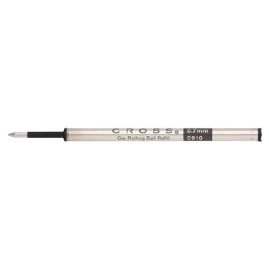 Recharge Roller Cross Slim Gel 0,7 mm – Encre noire -compatible avec les stylos Cross Classic Century et Click