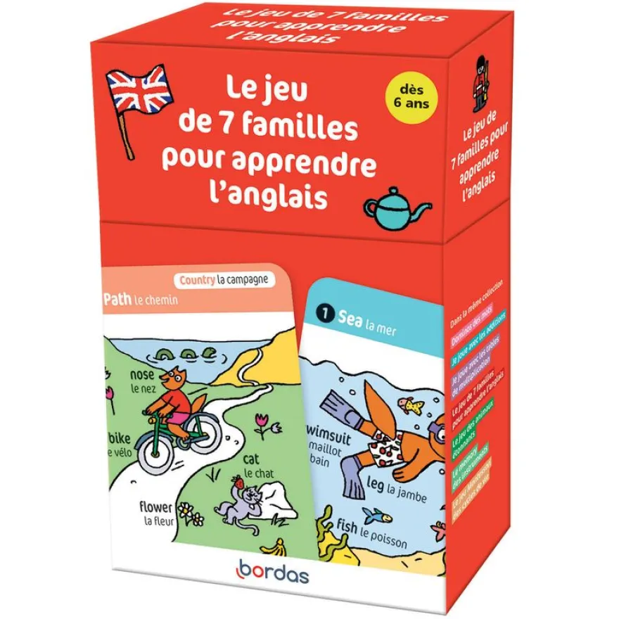Recre en boite - le jeu des 7 familles pour apprendre l'anglais