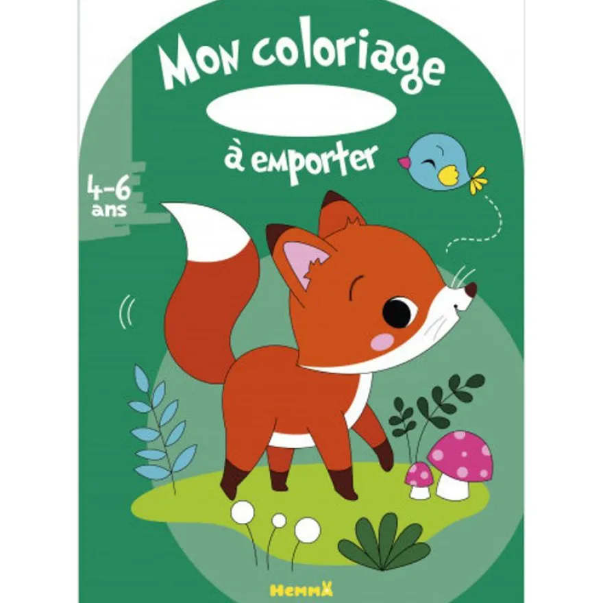 Renard - Mon Coloriage à Emporter - par Madeddu Estelle - livre à colorier