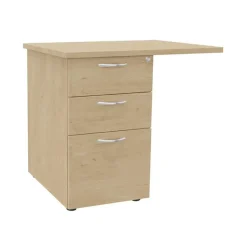 Retour direct sur caisson 3 tiroirs IDRA/DUAL - L80 x P60 cm - imitation chêne clair