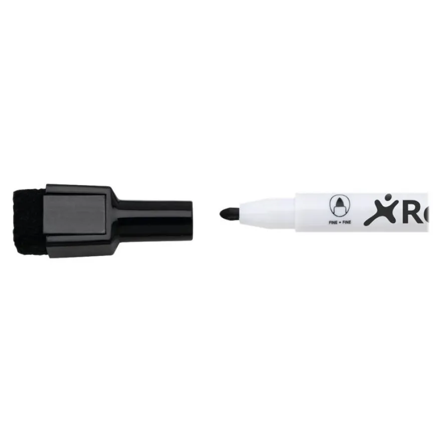 Rexel Joy - Pack de 6 marqueurs noirs pour tableau blanc - pointe fine