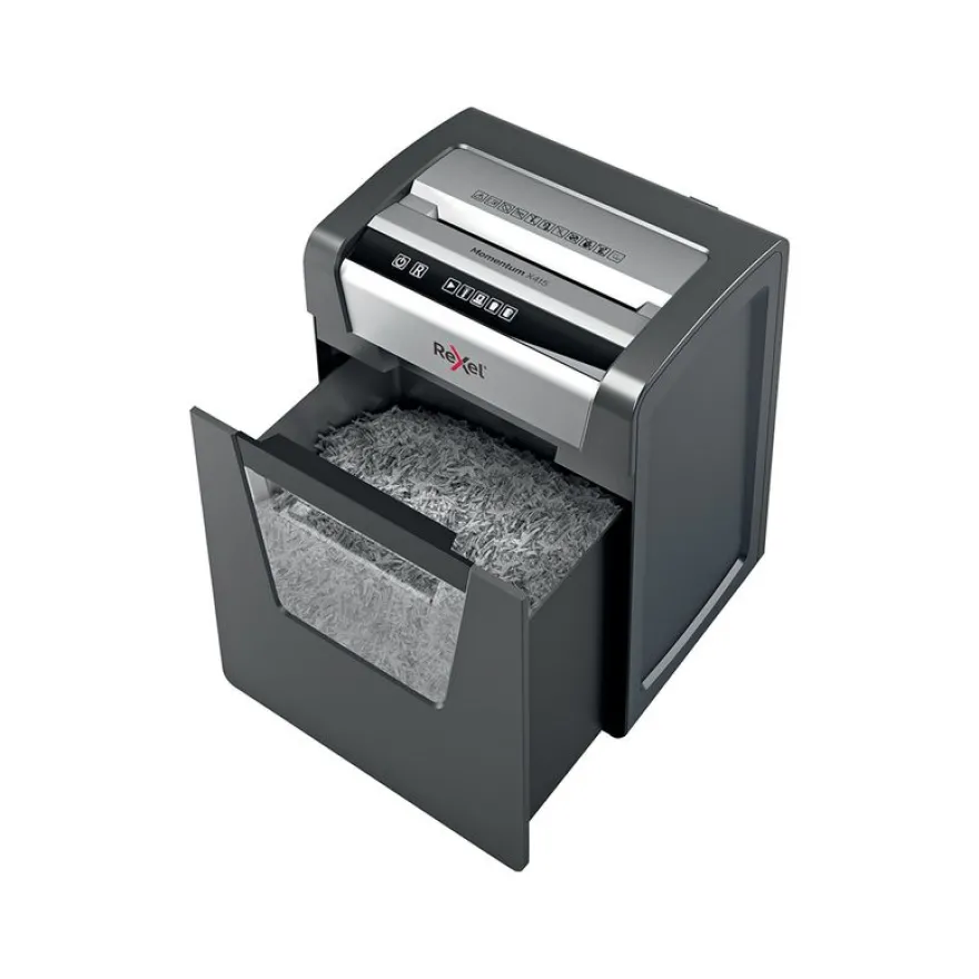Rexel Momentum X415 - destructeur de documents coupe croisée - 15 feuilles - Corbeille 23 litres