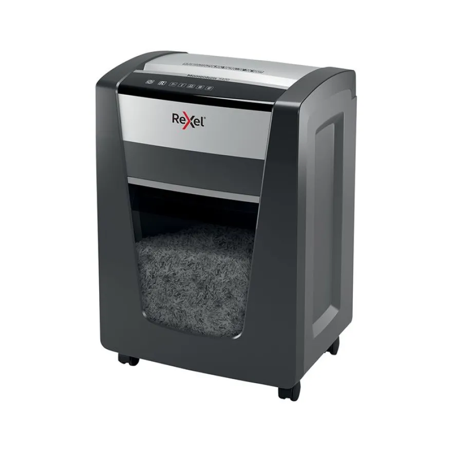 Rexel Momentum X420 - destructeur de documents coupe croisée - 20 feuilles - Corbeille 30 litres