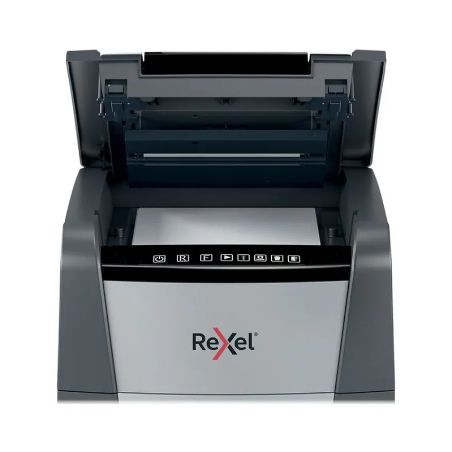 Rexel Optimum Auto+ 100M - destructeur de documents coupe croisée microparticules - 100 feuilles - Corbeille 34 litres