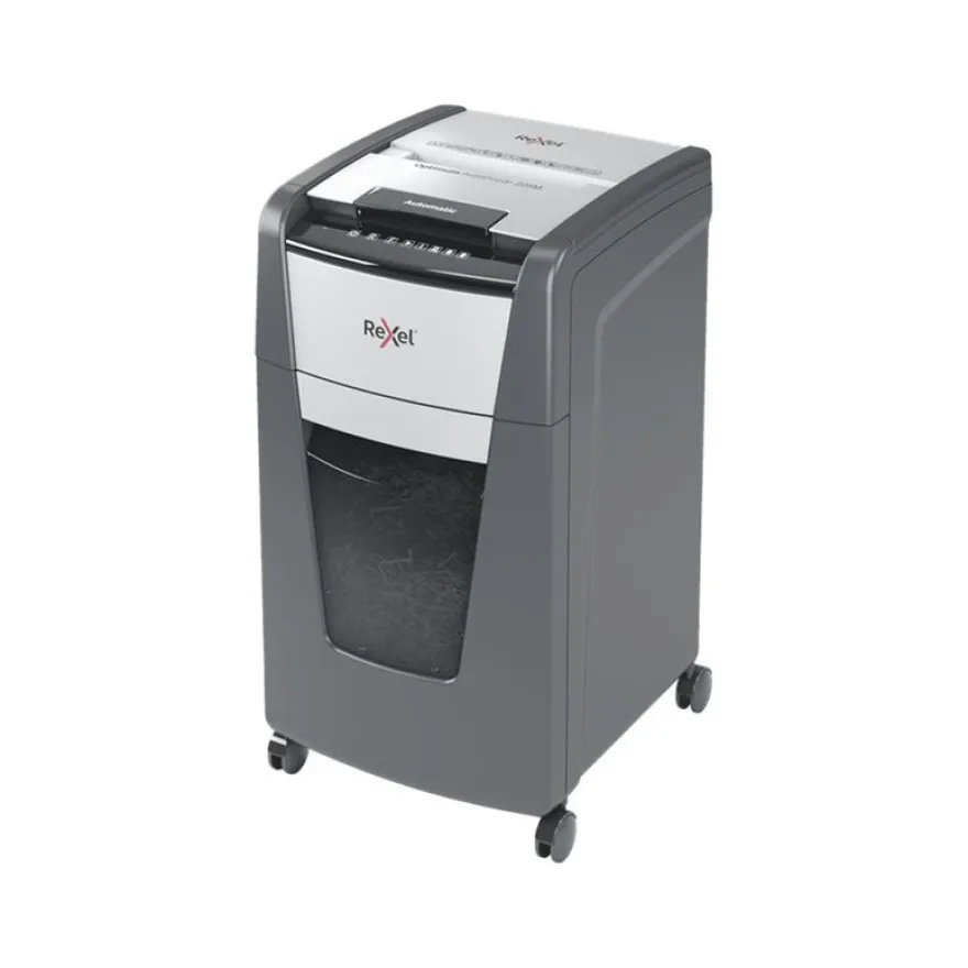 Rexel Optimum Auto+ 225M - destructeur de documents coupe croisée microparticules - 225 feuilles - Corbeille 60 litres