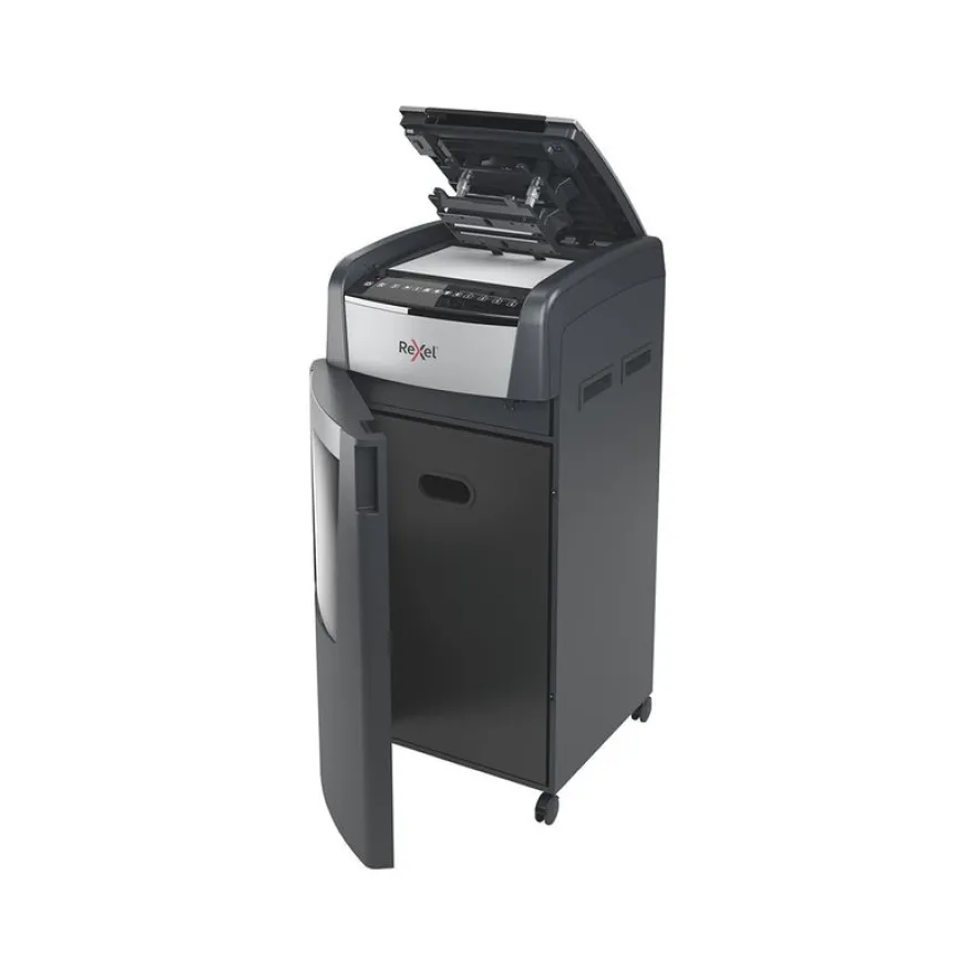 Rexel Optimum Auto+ 750M - destructeur de documents coupe croisée microparticules - 750 feuilles - Corbeille 140 litres