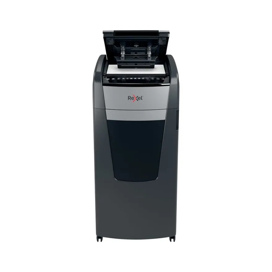 Rexel Optimum Auto+ 750M - destructeur de documents coupe croisée microparticules - 750 feuilles - Corbeille 140 litres