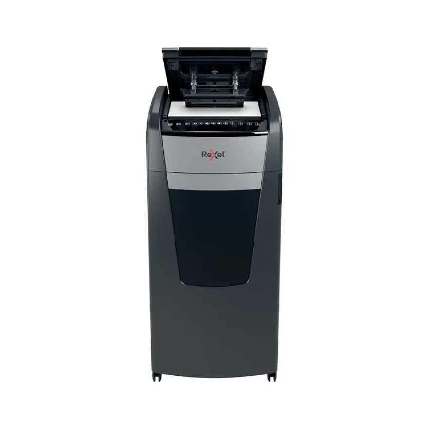 Rexel Optimum Auto+ 750M - destructeur de documents coupe croisée microparticules - 750 feuilles - Corbeille 140 litres