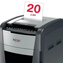 Rexel Optimum Auto+ 750X - destructeur de documents coupe croisée - 750 feuilles - Corbeille 140 litres