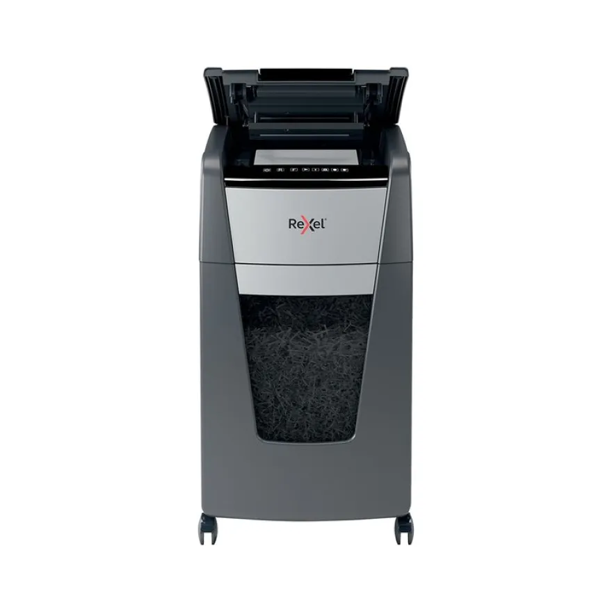 Rexel Optimum Auto+ 225X - destructeur de documents coupe croisée - 225 feuilles - Corbeille 60 litres