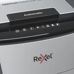 Rexel Optimum Auto+ 225X - destructeur de documents coupe croisée - 225 feuilles - Corbeille 60 litres