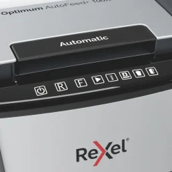 Rexel Optimum Auto+ 100X - destructeur de documents coupe croisée - 100 feuilles - Corbeille 34 litres