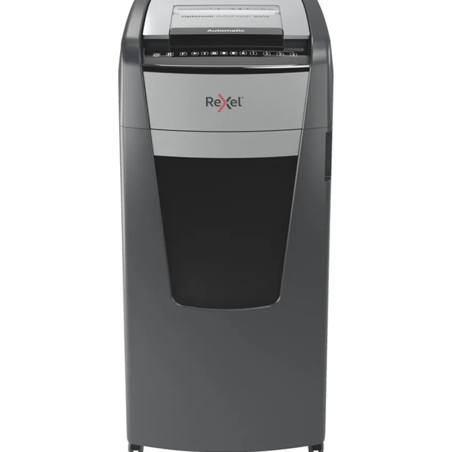 Rexel Optimum Auto+ 600X - destructeur de documents coupe croisée - 600 feuilles - Corbeille 110 litres
