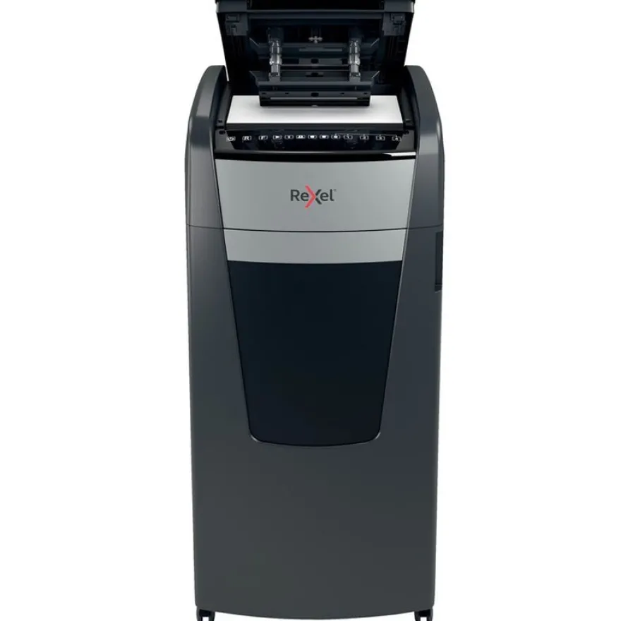 Rexel Optimum Auto+ 600X - destructeur de documents coupe croisée - 600 feuilles - Corbeille 110 litres