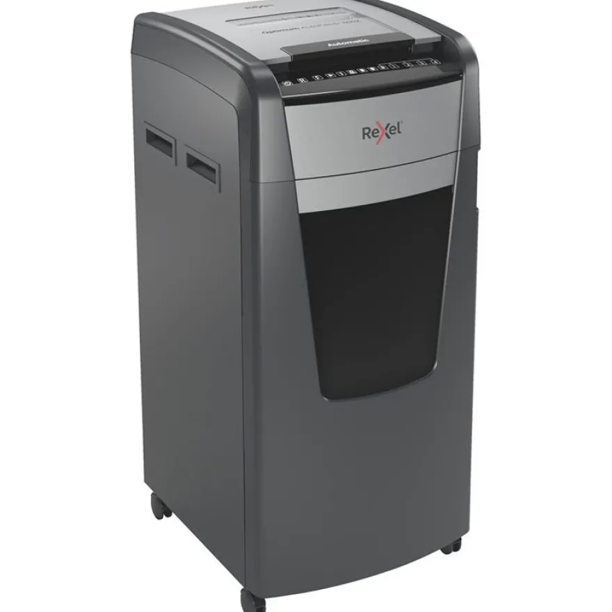 Rexel Optimum Auto+ 600X - destructeur de documents coupe croisée - 600 feuilles - Corbeille 110 litres
