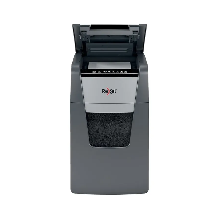 Rexel Optimum Auto+ 150X - destructeur de documents coupe croisée - 150 feuilles - Corbeille 44 litres