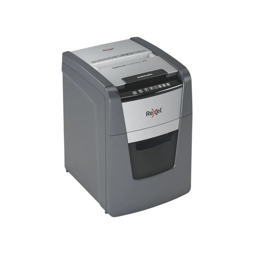 Rexel Optimum AutoFeed+ 90X - Destructeur de documents - coupe croisée - 4 x 28 mm - P-4