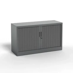 Réhausse pour armoire à rideaux metalliques - L120 x H43 x P43cm - corps anthracite/rideau anthracite