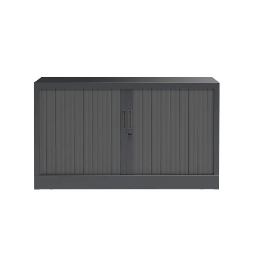 Réhausse pour armoire à rideaux metalliques - L120 x H43 x P43cm - corps anthracite/rideau anthracite