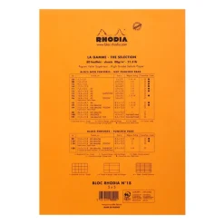 Rhodia - 2 Blocs notes N°18 - 80 feuilles - 80 g - petits carreaux + 1 gratuit
