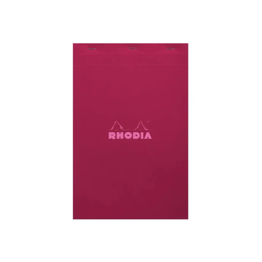 RHODIA - Bloc note - A4 Plus (210 x 318 mm) - 80 feuilles - petits carreaux - couvertures aux couleurs assorties