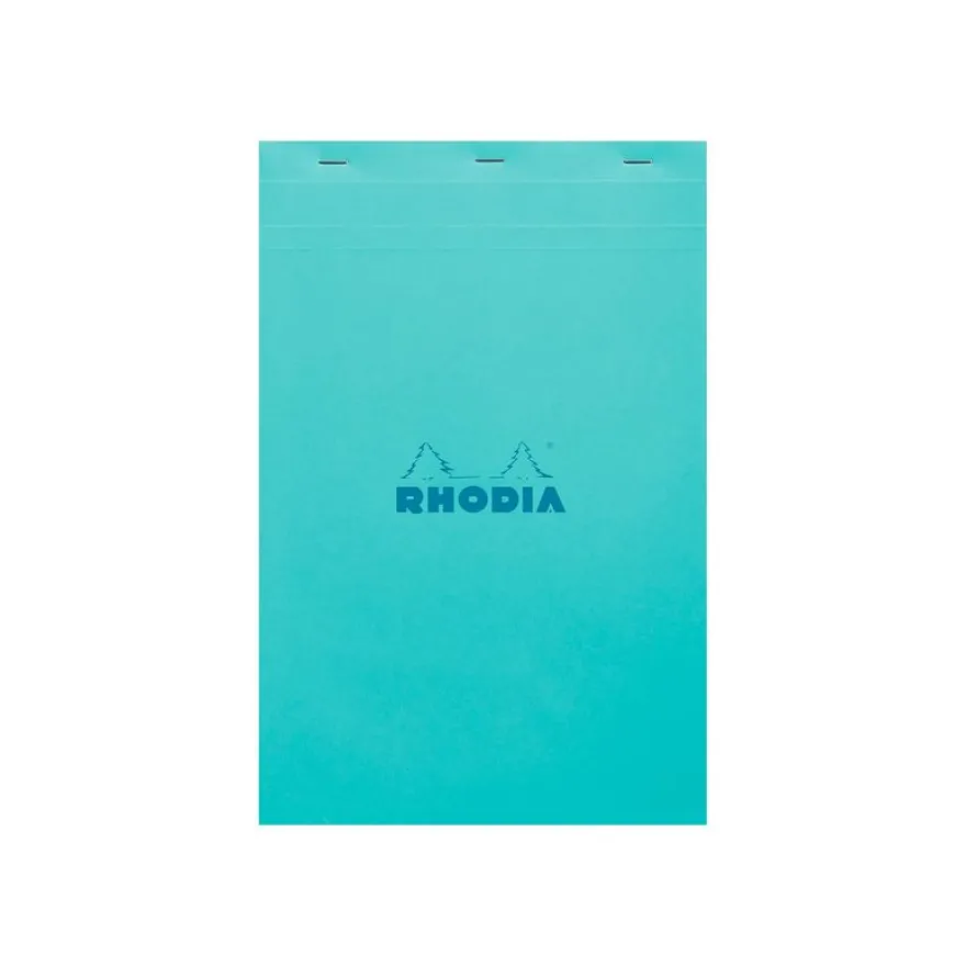 RHODIA - Bloc note - A4 Plus (210 x 318 mm) - 80 feuilles - petits carreaux - couvertures aux couleurs assorties