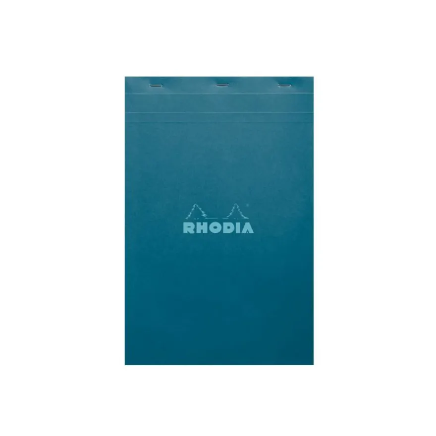 RHODIA - Bloc note - A4 Plus (210 x 318 mm) - 80 feuilles - petits carreaux - couvertures aux couleurs assorties